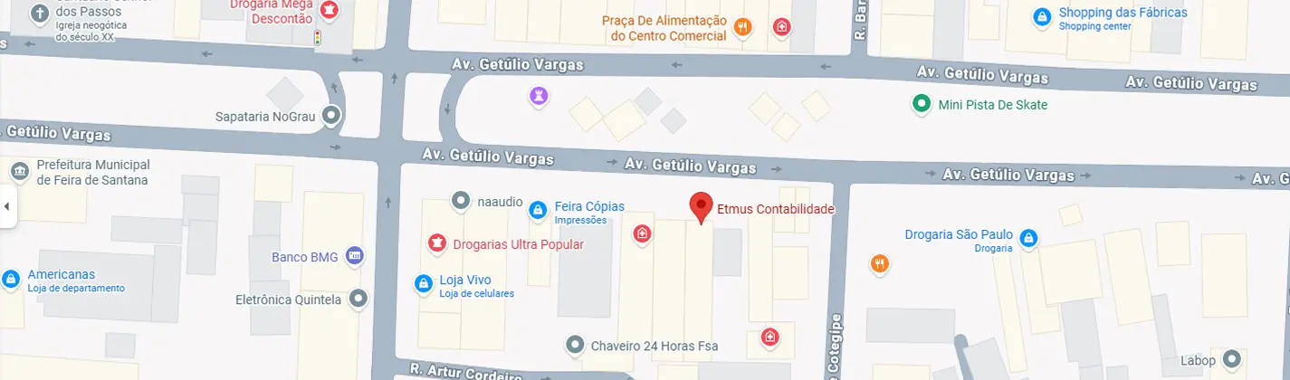 Localizaçao no mapa da Etmus
